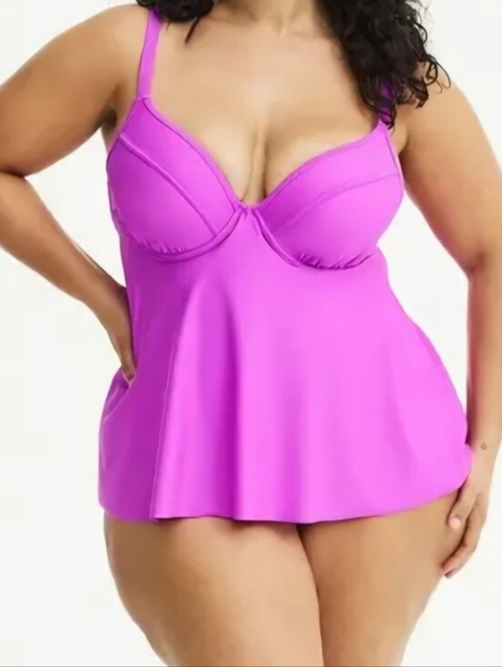 Torrid Bright Purple Tankini Top
